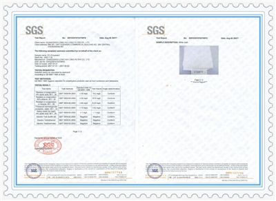 可接觸食品級(jí)FDA 證書(shū)